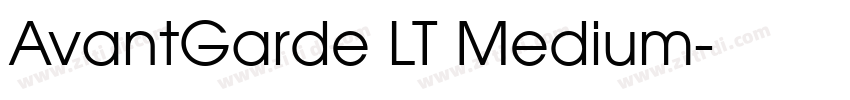 AvantGarde LT Medium字体转换
